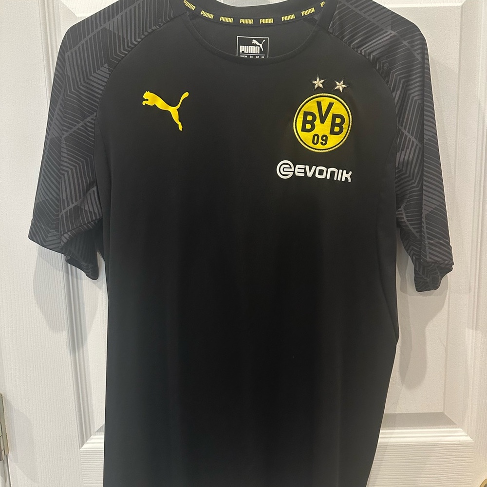 Puma Black and Yellow BVB Football Jersey